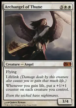 MTG Magic the Gathering Archangel of Thune (5/262) Magic 2014 LP - Image 1