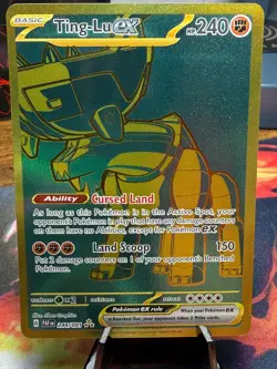 Pokemon TCG Ting-Lu EX Scarlet & Violet Paldean Fates Hyper Rare Card 244/091 - Image 1