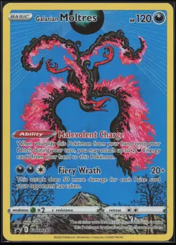 GALARIAN MOLTRES SWSH284 PROMO SWSH BLACK STAR POKEMON - Image 1