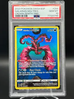 Pokemon TCG Cards Galarian Moltres SWSH284 Black Star Promo Holo PSA 10 GEM MT - Image 1