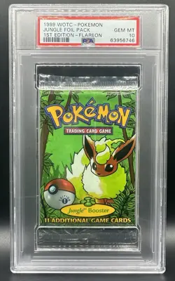 Pokemon TCG 1st Edition Jungle Booster Pack SET of 3 PSA 10 ENGLISH 1999 WOTC - Image 4