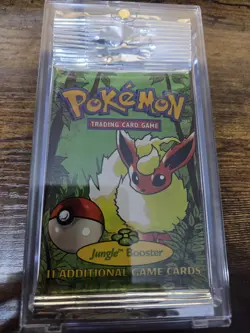 Pokemon Jungle Booster Pack Flareon Art Sealed Vintage WOTC 20.63g - Image 1
