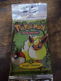 Pokemon Jungle Booster Pack Flareon Art Sealed Vintage WOTC 20.63g - Image 3