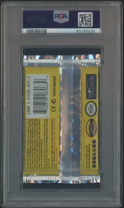 1999 WOTC Pokemon Jungle Foil Booster Pack Flareon Art PSA 9 MINT - Image 2