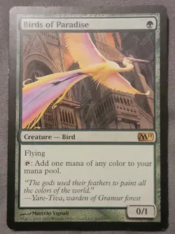 MTG Birds of Paradise Magic 2011 165/249 Regular Rare - Image 1