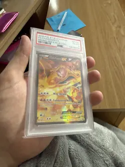 CHARIZARD EX PSA 6 2016 POKEMON XY BLACK STAR PROMO RED & BLUE COLL FULL ART - Image 2