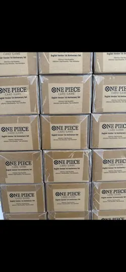 One Piece Card Game English Version 1st Anniversary Set SEALED - VERY RARE - Image 1