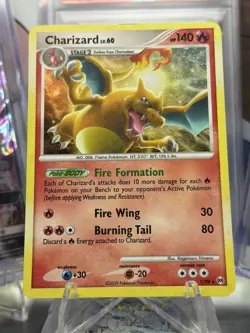 Pokemon TCG Charizard 1/99 Arceus Holo HP - Image 2