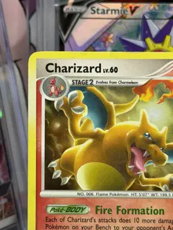 Pokemon TCG Charizard 1/99 Arceus Holo HP - Image 3