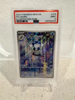 Pokemon Poliwhirl Illustration Rare Holo Scarlet & Violet 151 176/165 PSA 9 2023 - Image 1