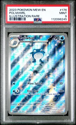 Poliwhirl 176/165 Illustration Rare - Pokemon TCG Scarlet & Violet 151 - PSA 9 - Image 1