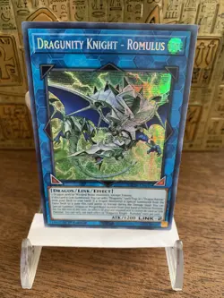 Yugioh! Dragunity Knight - Romulus MP20-EN145 Prismatic Secret Rare 1st Ed NM/M - Image 1