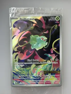 Sealed Mega Evolution Stamped Bulbasaur Pokemon 133/132 Mint Condition Sealed - Image 1