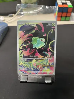 Sealed Mega Evolution Stamped Bulbasaur Pokemon TCG 133/132 Mint Condition - Image 1