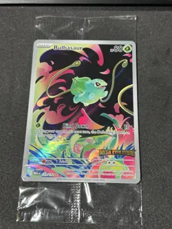 Sealed Mega Evolution Stamped Bulbasaur Pokemon TCG 133/132 Mint Condition - Image 1