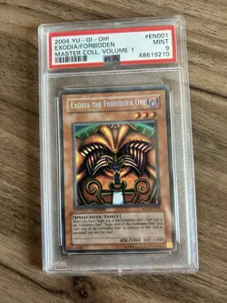 PSA 9 2004 Yu-Gi-Oh! Exodia The Forbidden One #MC1-EN001 Secret Rare Limited Ed - Image 1