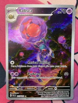 Rabsca 215/193 Illustration Rare Paldea Evolved Pokemon Near Mint Pokemon Card - Image 1