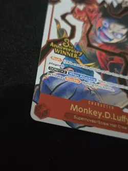 Monkey D Luffy One Piece 3rd anniversary stamped winner pre release event - Image 5