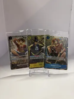 One Piece Tin Promo Set - Portgas D. Ace Sabo Monkey D. Luffy - SEALED CARDS - Image 1