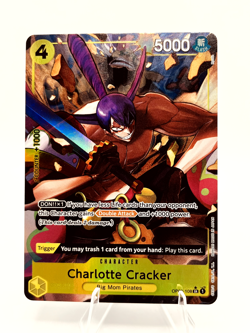 One Piece Charlotte Cracker (Alternate Art) OP03-108 Yellow English - Image 2