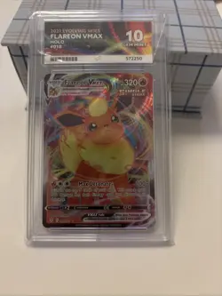 Ace 10 Flareon VMAX 018/203 Evolving Skies Pokemon TCG Graded Card - Image 1