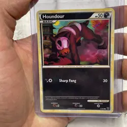 2010 Played Pokemon 53/90 Houndour Non Holo Undaunted English NM Near Mint Card - Image 1