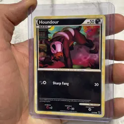 2010 Played Pokemon 53/90 Houndour Non Holo Undaunted English NM Near Mint Card - Image 2