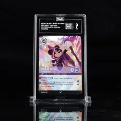 Disney Lorcana Mickey Mouse Wayward Sorcerer Enchanted Graded TAG 9 #208 - Image 1