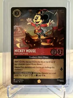 Disney Lorcana Mickey Mouse - Brave Little Prince EN-9 111/204 Legendary Foil - Image 1