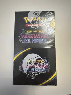 Pokemon TCG Mega Evolution Phantasmal Flames Half Booster Box (18 Packs) Sealed - Image 1