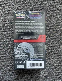 Pokemon TCG Mega Evolution Phantasmal Flames Half Booster Box (18 Packs) Sealed - Image 2