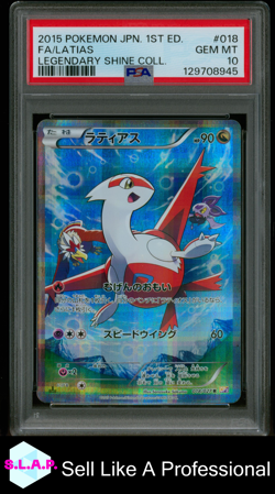 FA/LATIAS LEGENDARY SHINE COLL. POKEMON JAP LEGENDARY SHINE COLL 2015 018 PSA 10 - Image 1