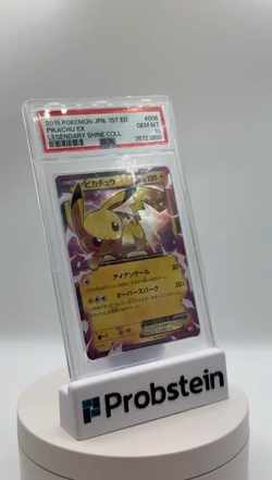 2015 Pokemon Japanese 1st Edition Legendary Shine Collection Pikachu Ex PSA 10 - Image 2