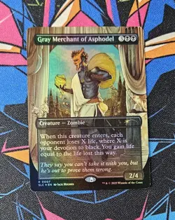Gray Merchant of Asphodel NM Foil MTG Secret Lair Countdown Kit Unplayed Magic - Image 1