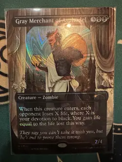 Gray Merchant of Asphodel Halo Foil MTG Secret Lair Countdown Kit - Image 1