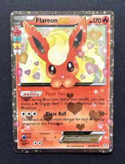 Pokemon Card - Flareon EX RC6/RC32 Generations: Radiant Collection Rare Holo - Image 1