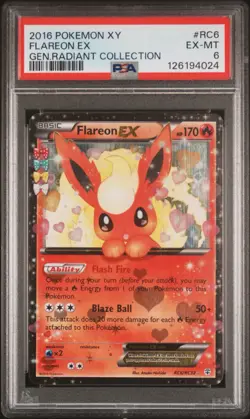 Flareon EX RC6/RC32 PSA 6 Holo Generations Radiant Collection Pokemon Card 🔥🔥 - Image 1