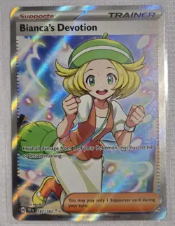 Pokemon Card TCG - Bianca's Devotion 197/162 Full Art Trainer Temporal Forces - Image 1