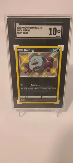 2021 Pokemon Shining Fates Koffing SV076/122 SGC 10 Gem Mint Holo Rare Card - Image 1