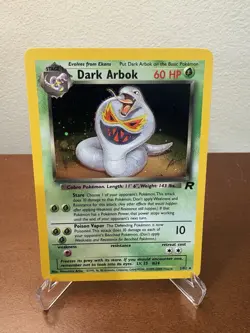 Pokemon TCG Team Rockets Dark Arbok Holo Card 2/82 NM - Image 1