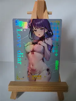 Raiden Genshin Impact | Love Diary SSR-13 | Goddess Story Waifu Card - Image 1