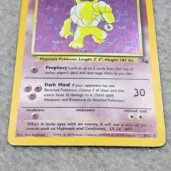 Pokemon TCG Hypno Fossil Holo Card 8/62 Unlimited Rare - Image 2