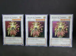 3x Yugioh TCG Queen of Thorns CSOC-EN042 Super Rare Unlimited Playset Cards - Image 1