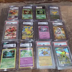 Bulk Graded Pokemon Card Slab Lot of 12 - PSA 10, CGC 10, WORLD RECORDS DEALS! - Image 1