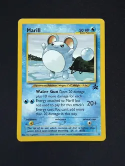 Pokemon Card - Marill #29 WoTC Black Star Promo - LP - Image 1