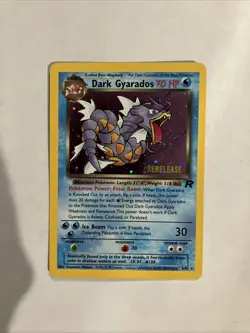 Pokemon Dark Gyarados TCG Prerelease Card 08/82 WOTC Promo Holo - Image 1