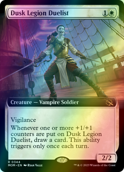 Dusk Legion Duelist EXTENDED FOIL, March of the Machine, MTG MOM NM/M - Image 1