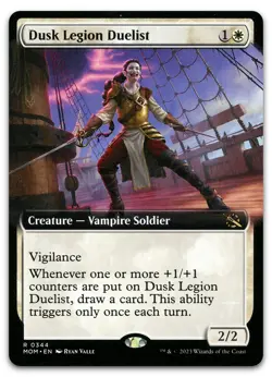 Dusk Legion Duelist (Extended Art) #344 (NM) March of the Machine MOM Magic MTG - Image 1