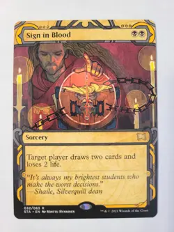 1x Sign in Blood (MTG Near Mint) [STA] - Image 1