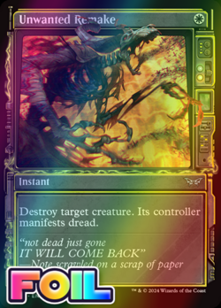 x1 Unwanted Remake DSK Duskmourn MTG 306 FOIL UNCOMMON SHOWCASE M/NM 1x - Image 1